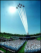 Blue Angels at Naval Academy graduation